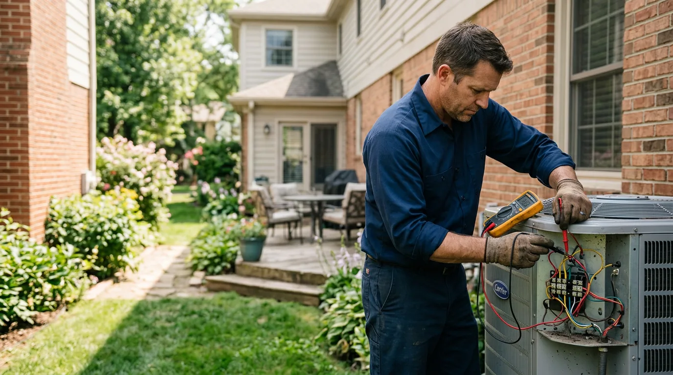 HVAC technician working near Pleasant Hill, NC